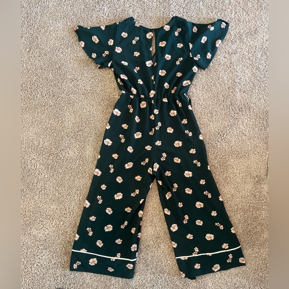 Floral Faux-Wrap Jumpsuit - Picture 5 of 9